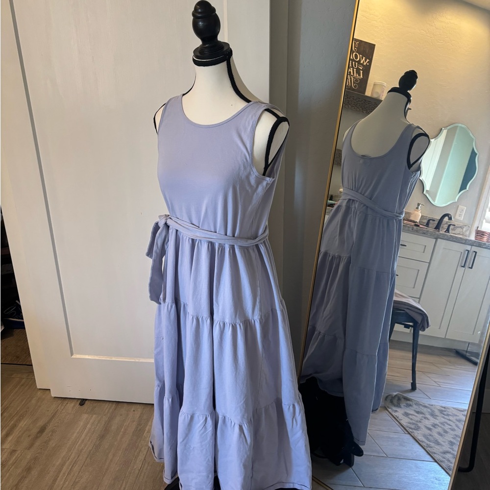 J Crew Maxi Lavender Sleeveless Dress